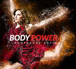 极品PS动作－体能爆发(含高清视频教程)：Body Power Photoshop Action